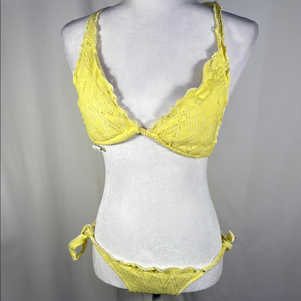 Skechers Yellow Bikini Swimwear with Lace Detailing